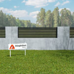 ALU15 Horizontal wall topper | Alu 15 Horizontal Double Swing Pedestrian Gate | Aluglobusfence.com