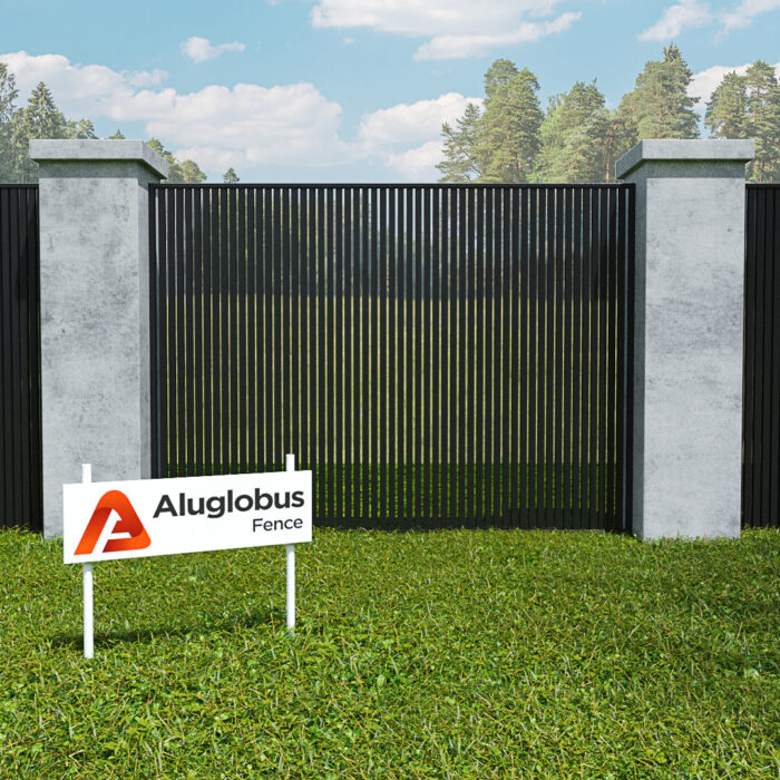 ALU15 Verticall Fence | Alu 15 Vertical Wall Topper | Aluglobusfence.com