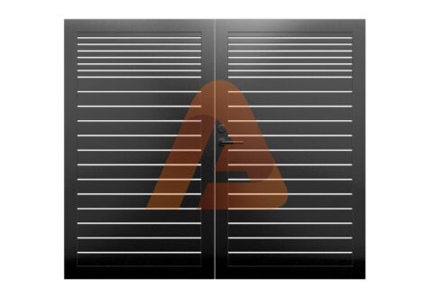 ALV4015 Horizontal Pedestrian Gate Double Swing | Alu 40+15 Horizontal Fence | Aluglobusfence.com