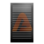 ALV4015 Horizontal Pedestrian Gate Single Swing 1 | Alu 40+15 Horizontal Fence | Aluglobusfence.com