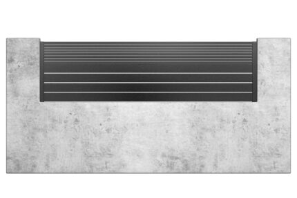 ALV4015 Horizontal wall topper | Alu 40+15 Horizontal Fence | Aluglobusfence.com