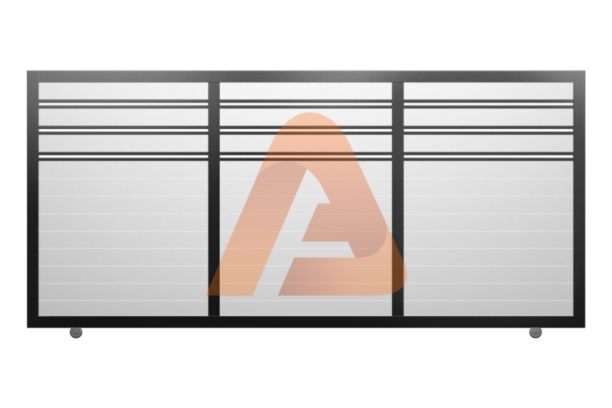 ALUVINYL HORIZONTAL SLIDING GATE KIT 12' x 6'