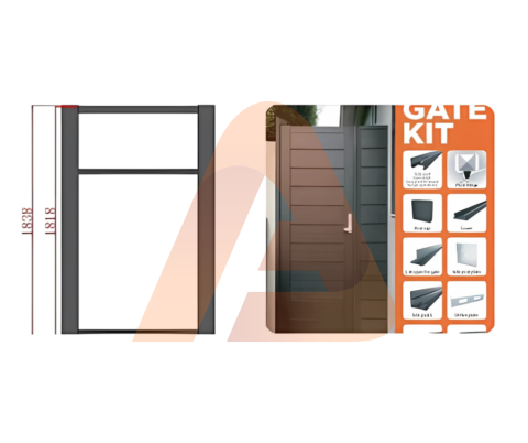 2 | 4x6  Universal DIY Gate Kit Frame | Aluglobusfence.com