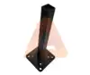 2 Aluminum Cap (1) | Steel Base plate for 2.75 post PC Black | Aluglobusfence.com