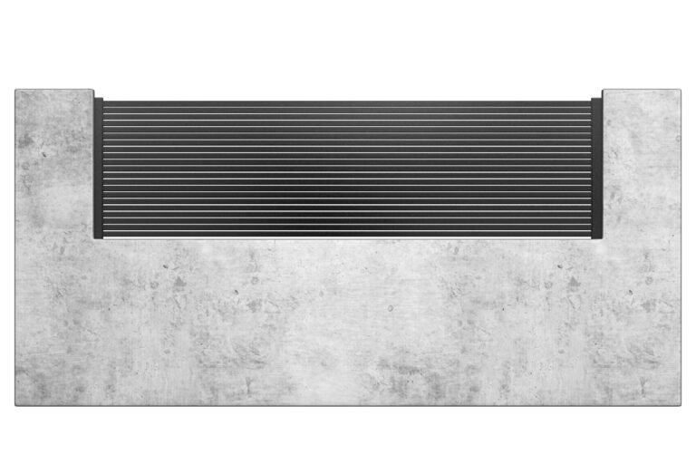 ALV15 Horizontal wall topper | ALU15 HORIZONTAL SLIDING GATE KIT 12' X 6' | Aluglobusfence.com