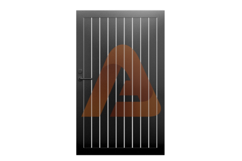 ALV40 Vertical Pedestrian Gate Single Swing | ALU40 VERTICAL GATE KITS 4' x 6' | Aluglobusfence.com