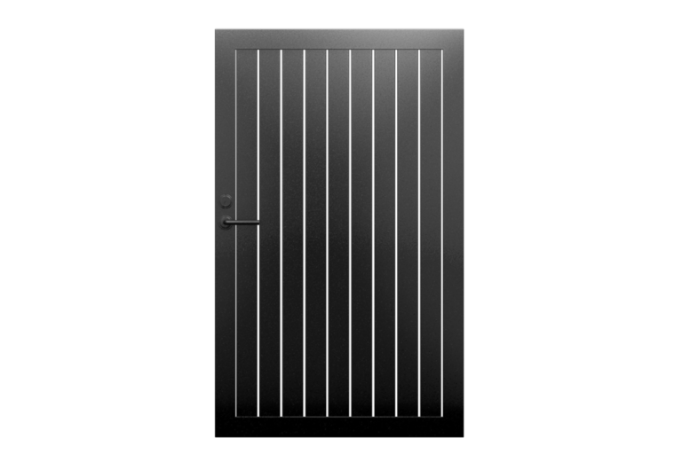 ALV40 Vertical Pedestrian Gate Single Swing | ALU40 VERTICAL GATE KITS 4' x 6' | Aluglobusfence.com