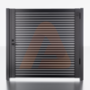 Alu Fence Logo Alu 20 6 x 6 Universal DIY Pedestrian Gate Render Black 2 800x800 | Aluminum Gate Kit Alu20 SLAT Universal DIY 6' x 6' Horizontal | Aluglobusfence.com
