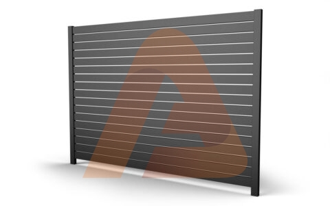x001 4 1800x | ALU-40 6.3” Modern Horizontal Fence Kit | 6' x 6’ Heavy-Duty Privacy Fence | Aluglobusfence.com