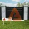 ALU60HorizontalPedestrianGateDoubleSwing 1800x | ALU60 T&G Aluminum Universal DIY Double Swing Gate Kit | Aluglobusfence.com