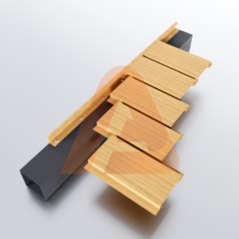 Cladding 100 Render Parts v2 | Alu Cladding Clad100 – Black (Aluminum Cladding Panel) | Aluglobusfence.com