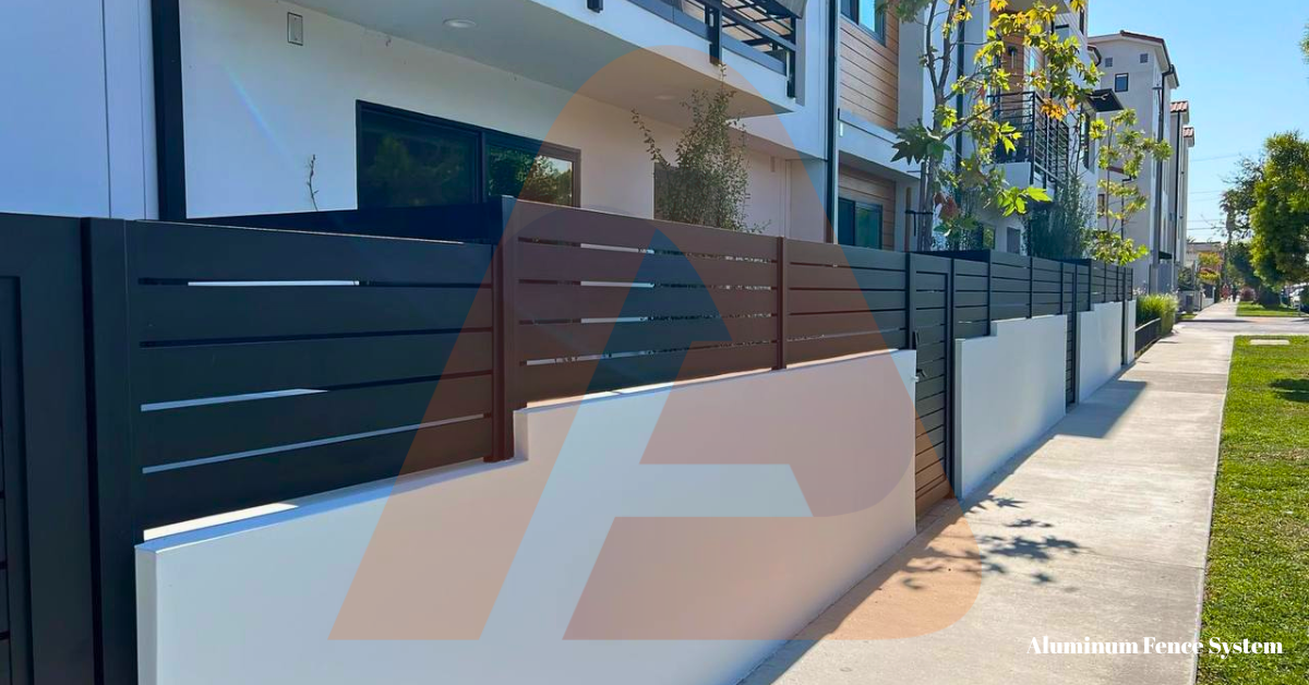 Fire-resistant fence in Pacific Palisades