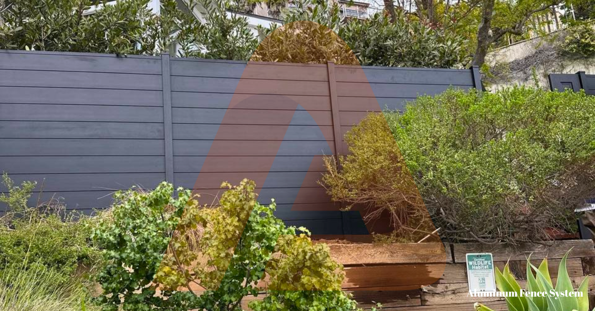 Aluminum wood-look fire-resistant fence – Materials & Styles