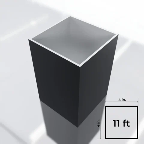 4x4 in. x 11 ft. HD Square Post (.125 Thk) - Black