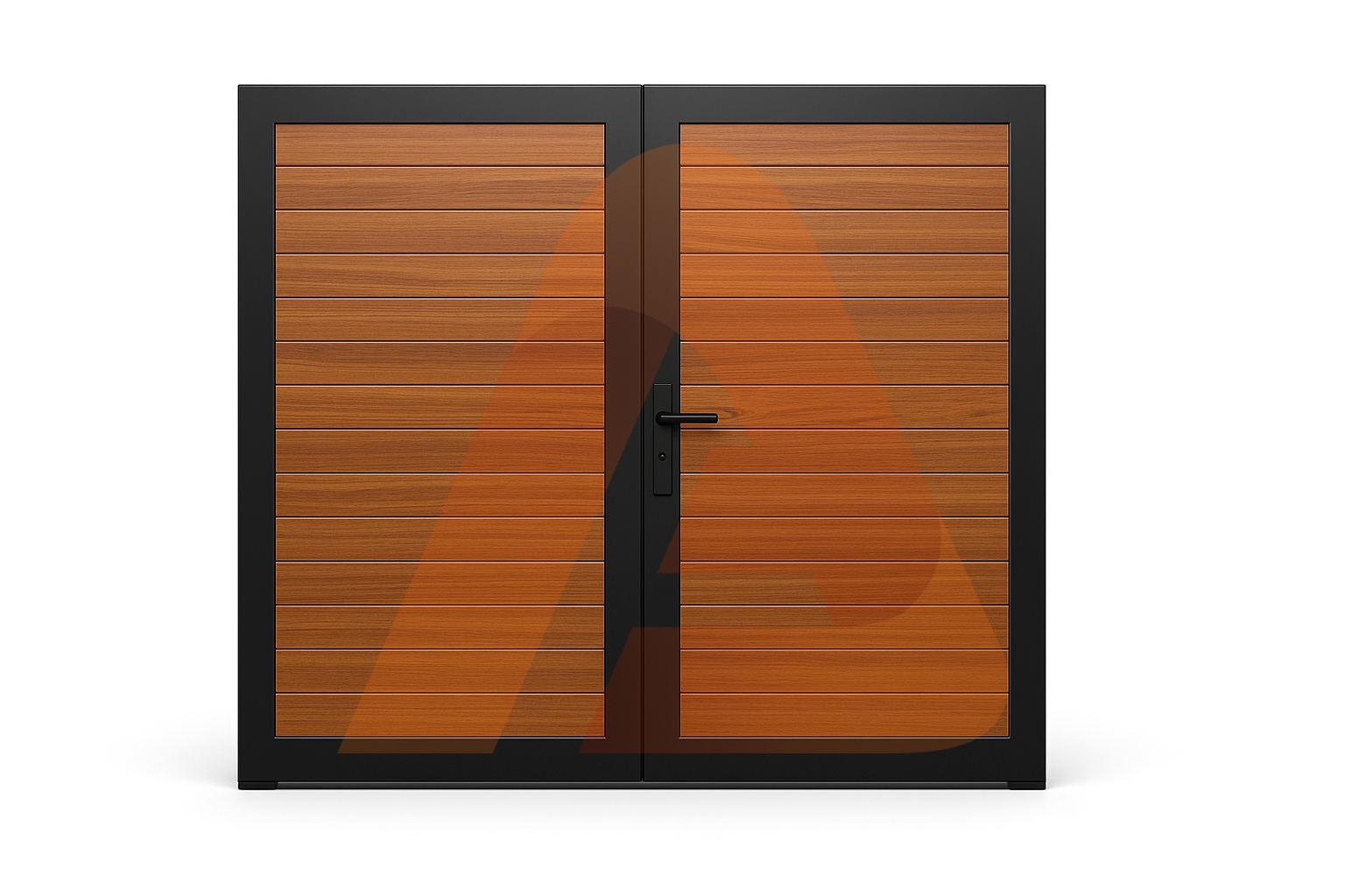1bab3bc4 d406 47af 94d0 43fe3656e3b7 | Alu50 T&G woodgrain Contractor Line 12' x 6' Double Swing (HD DOUBLE GATE) | Aluglobusfence.com