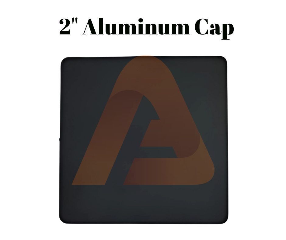 2 Aluminum Cap | 2" Aluminum Cap | Aluglobusfence.com