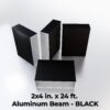 2x8x24 Aluminum Beam Black