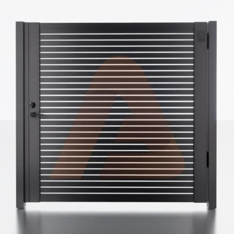 Alu Fence Logo Alu 20 6 x 6 Universal DIY Pedestrian Gate Render Black 2 800x800 1