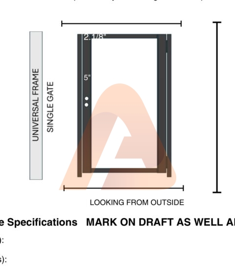 WhatsApp Image 2025 09 30 at 11.59.51 9fa4eb42 | DIY ONLY GATE FRAME KIT 6' X 6' includes 1x 2"x1" side post | Aluglobusfence.com