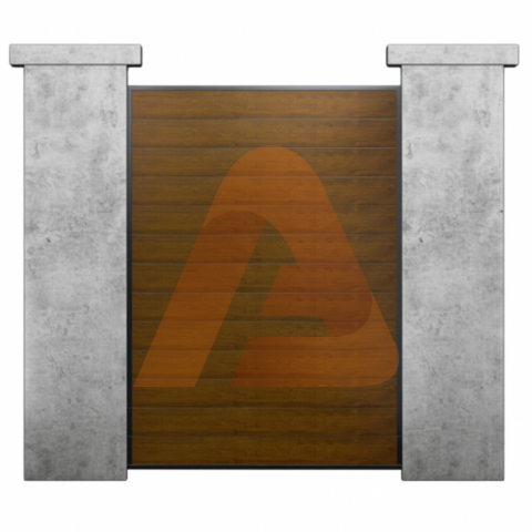 b7d2d606 4407 468a a404 b8763d62aa08 | DIY PAD GATE Alu50 woodgrain Universal DIY 4' x 6' Gate Kit | Aluglobusfence.com