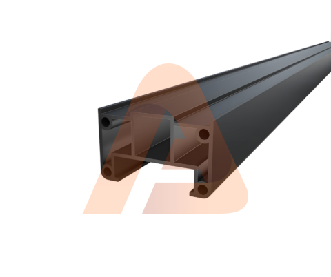 Untitled design (90) | 2' x 3' Side Post for Pivot Hinges | Aluglobusfence.com