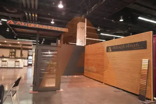 Aluminum wall cladding wood grain cladding installed by Aluglobus Aluminum Systems