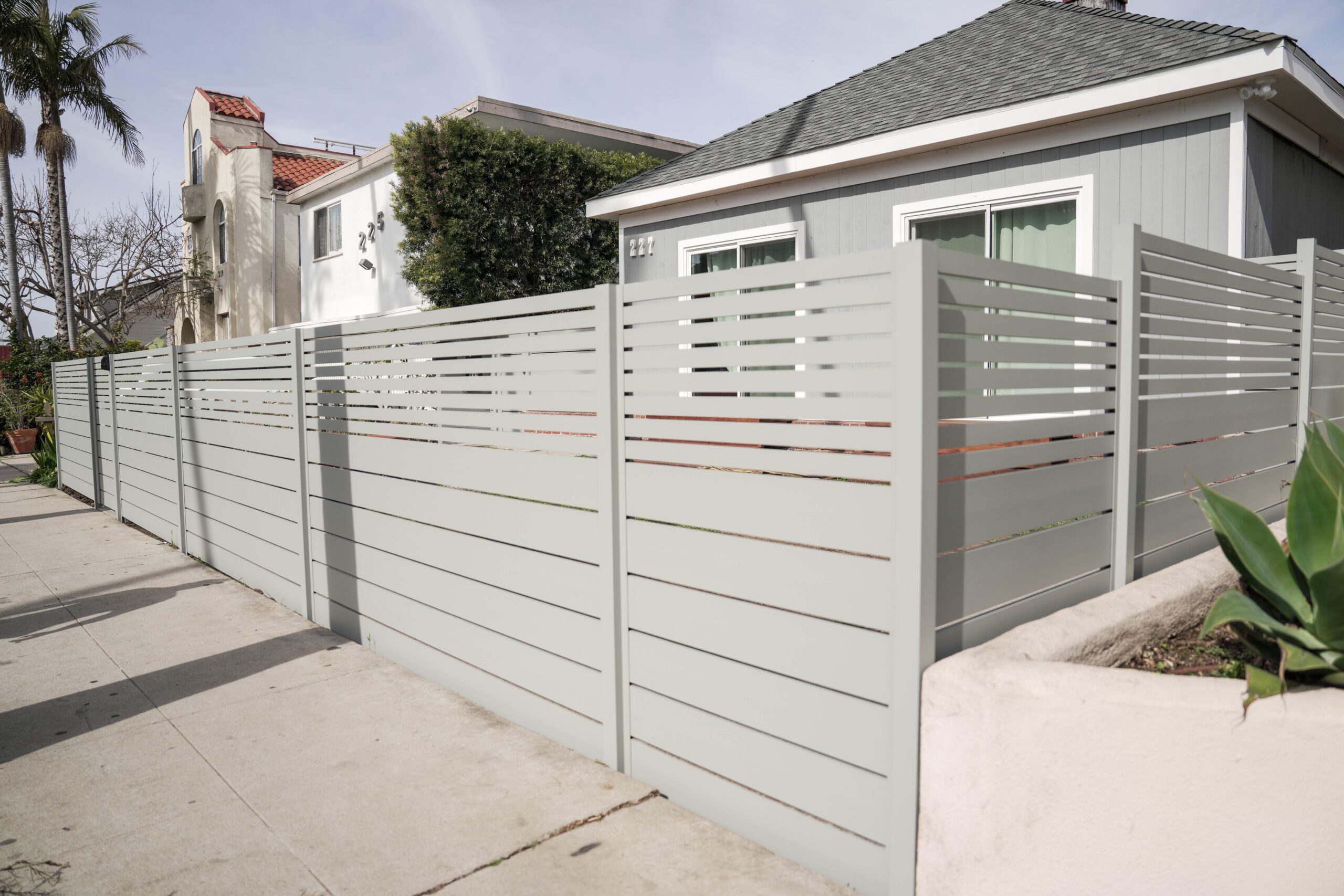 Signature historic-style aluminum fence designs for Hancock Park Estates