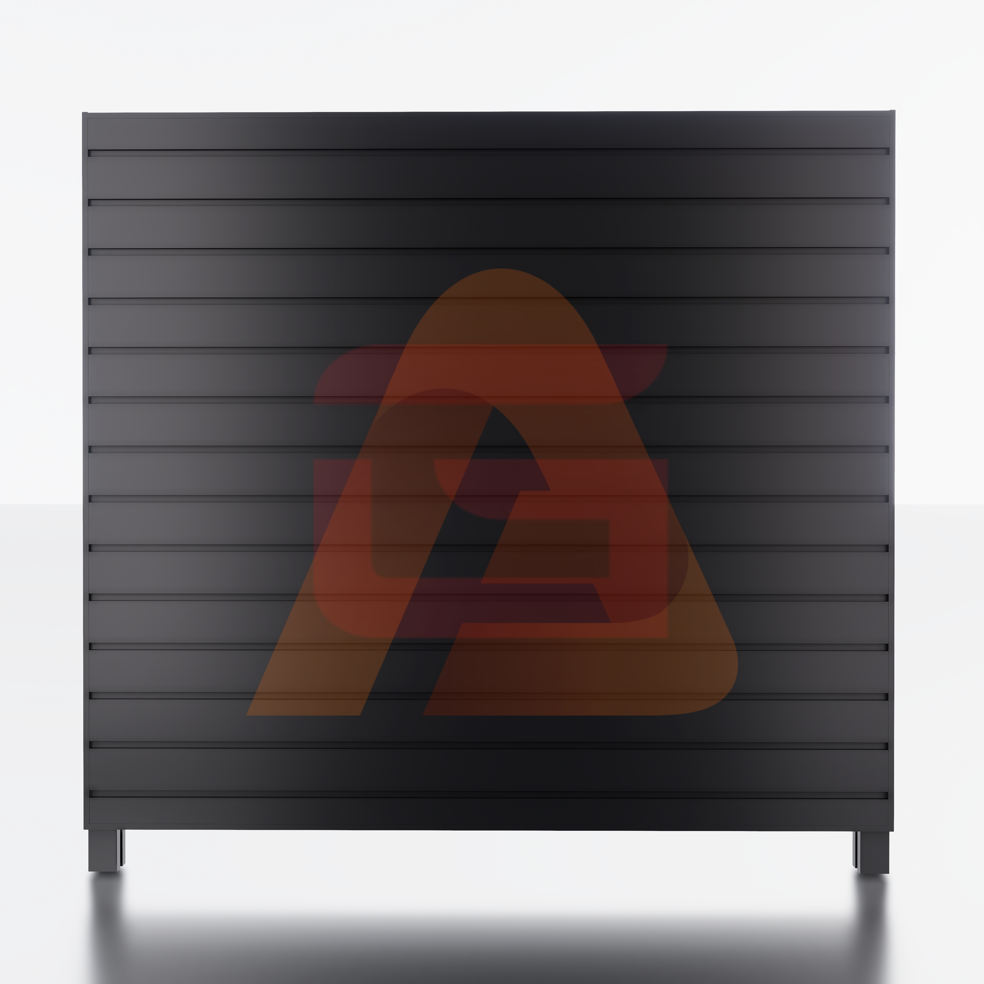 GG Logo Cladding 100 Black Render 1 | Alu Cladding Clad100 – Woodgrain Teak (Aluminum Cladding Panels) | Aluglobusfence.com