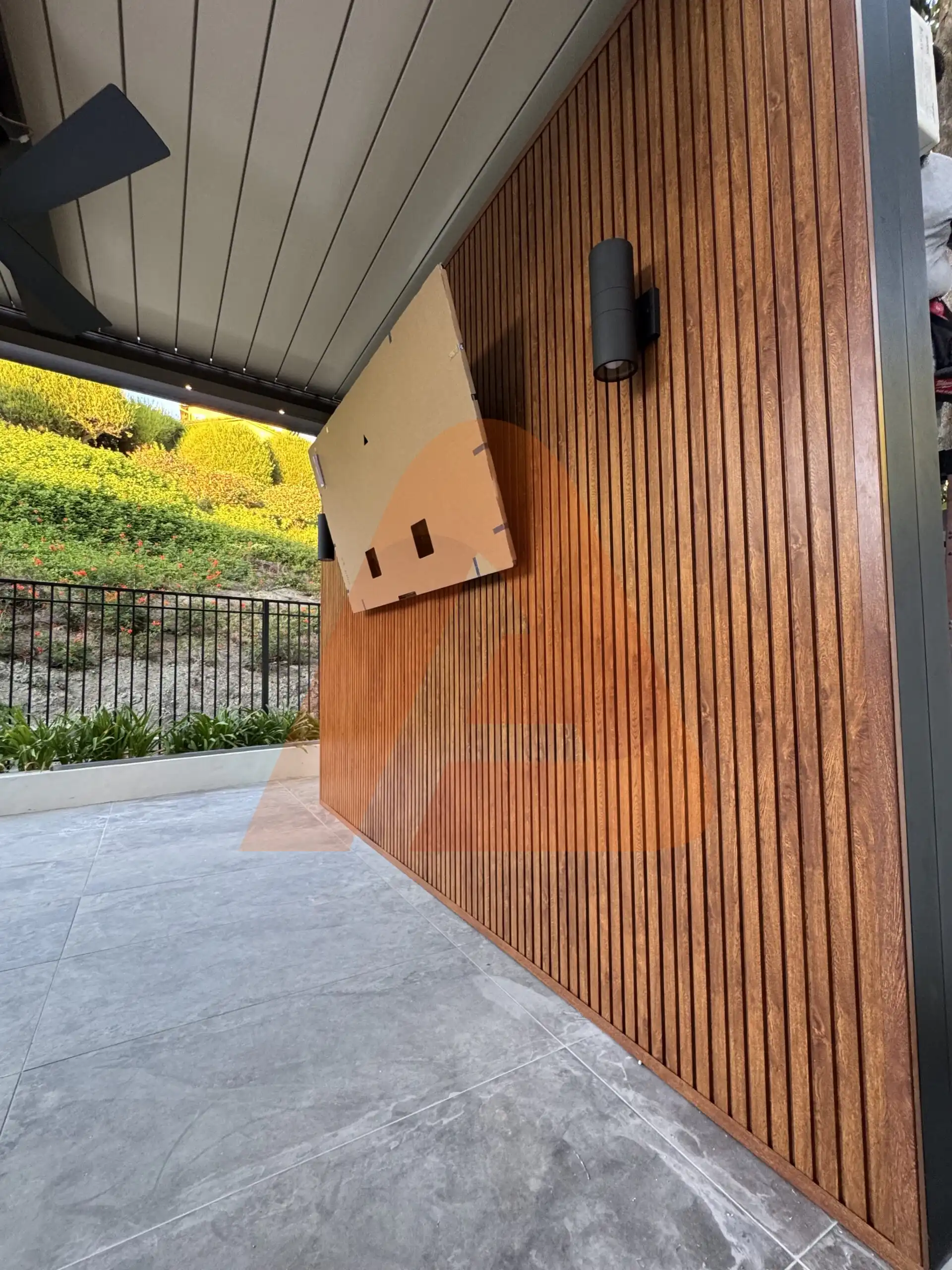 Aluminum wall cladding wood grain cladding project