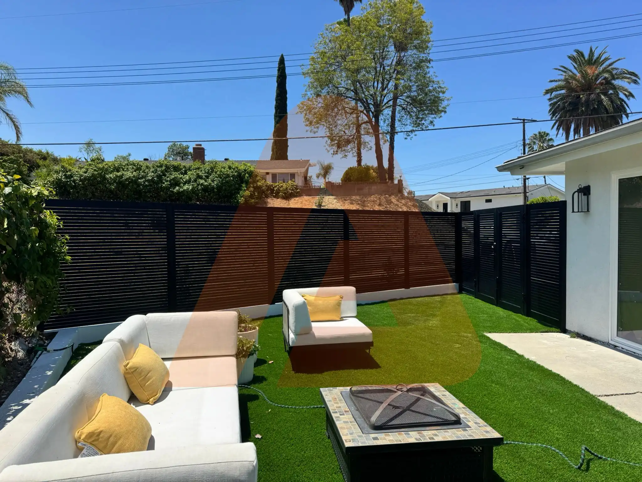 ALU 20 black slat fence project