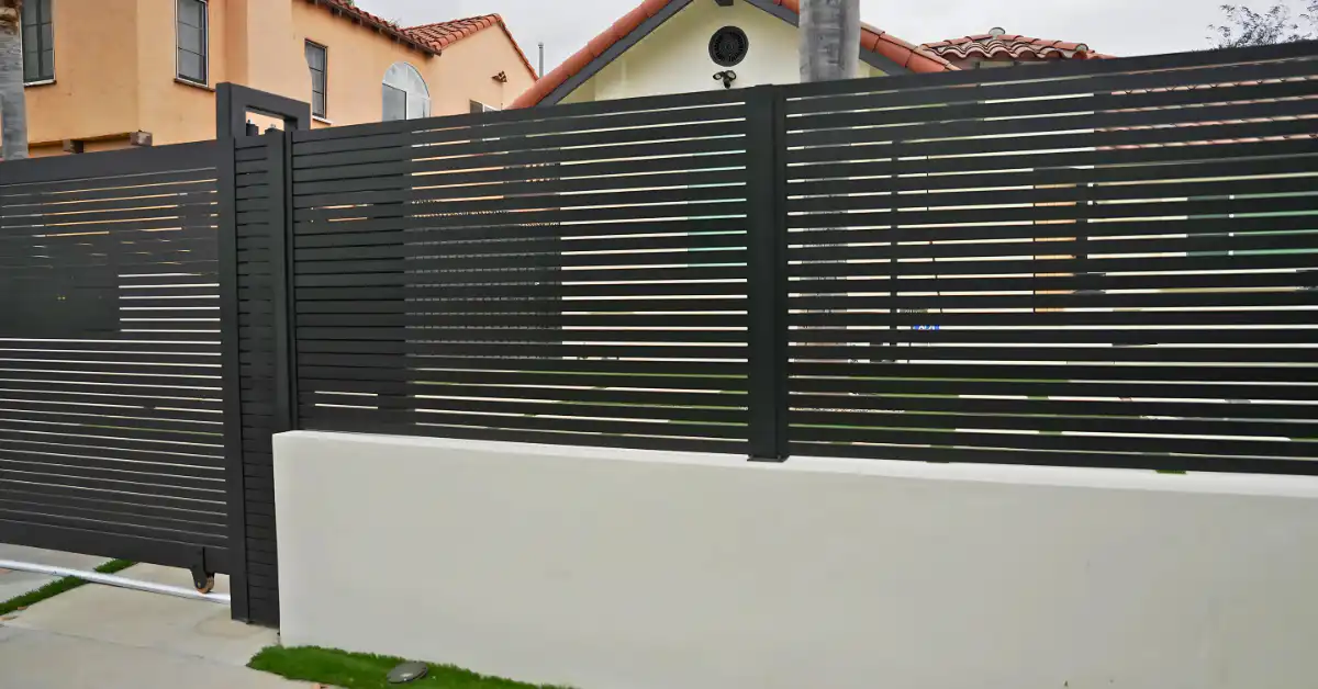 Architectural Aluminum Fence in California