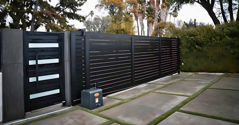 Modern Driveway Gate in California