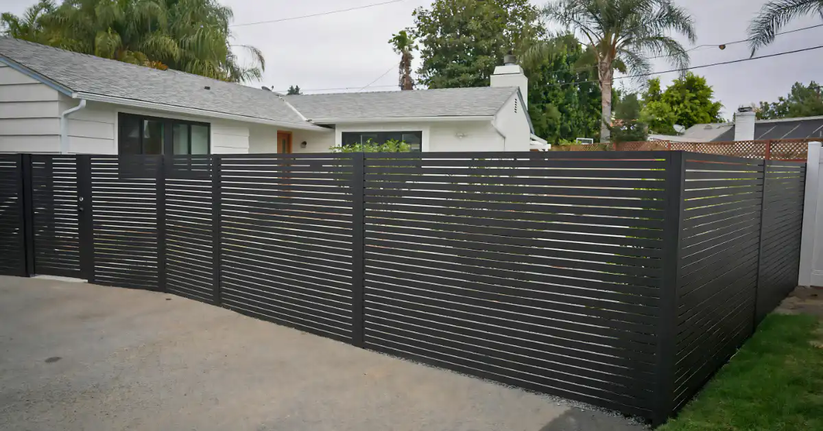 Contemporary Fence Installation