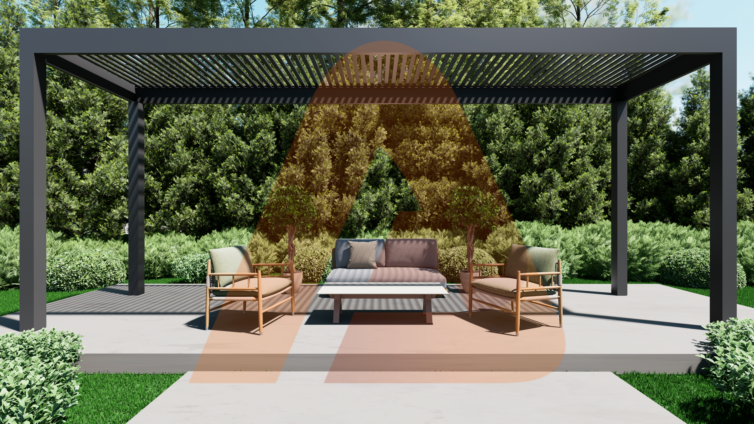 ALU-20 engineered aluminum slat roof system