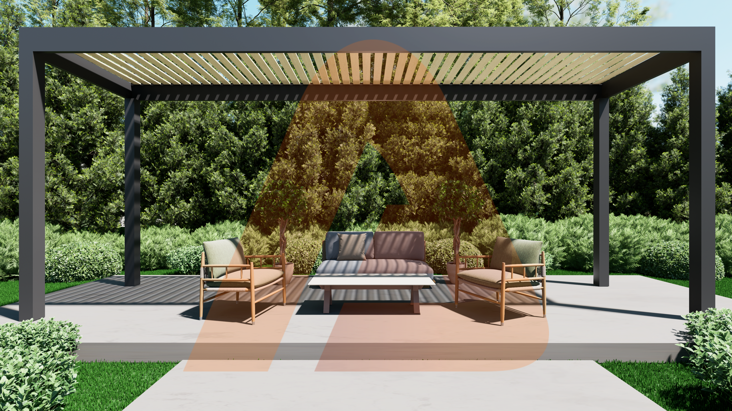 ALU-40 engineered aluminum slat roof system