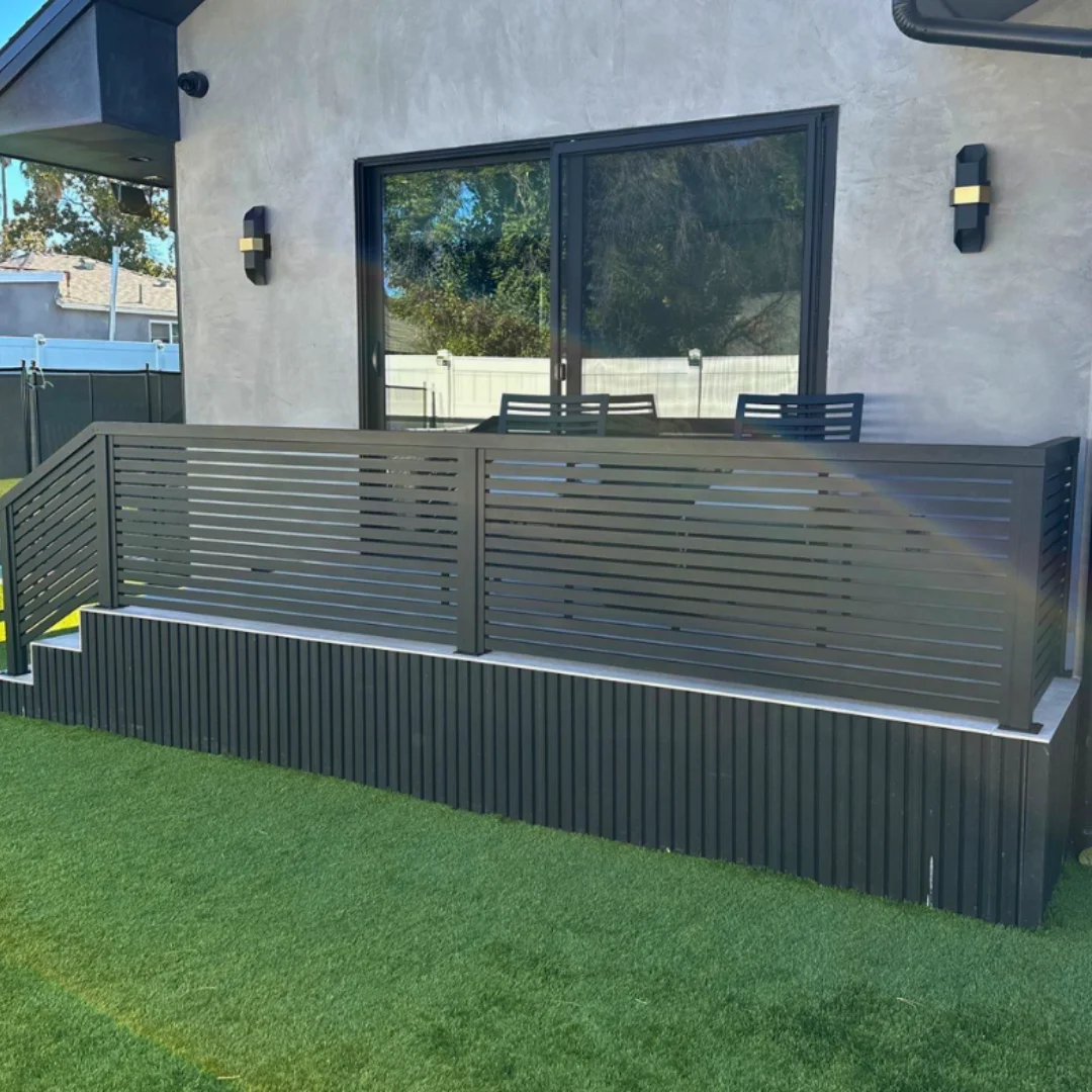 Aluminum guard railing