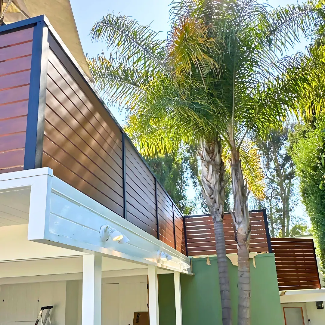 Exterior aluminum railing