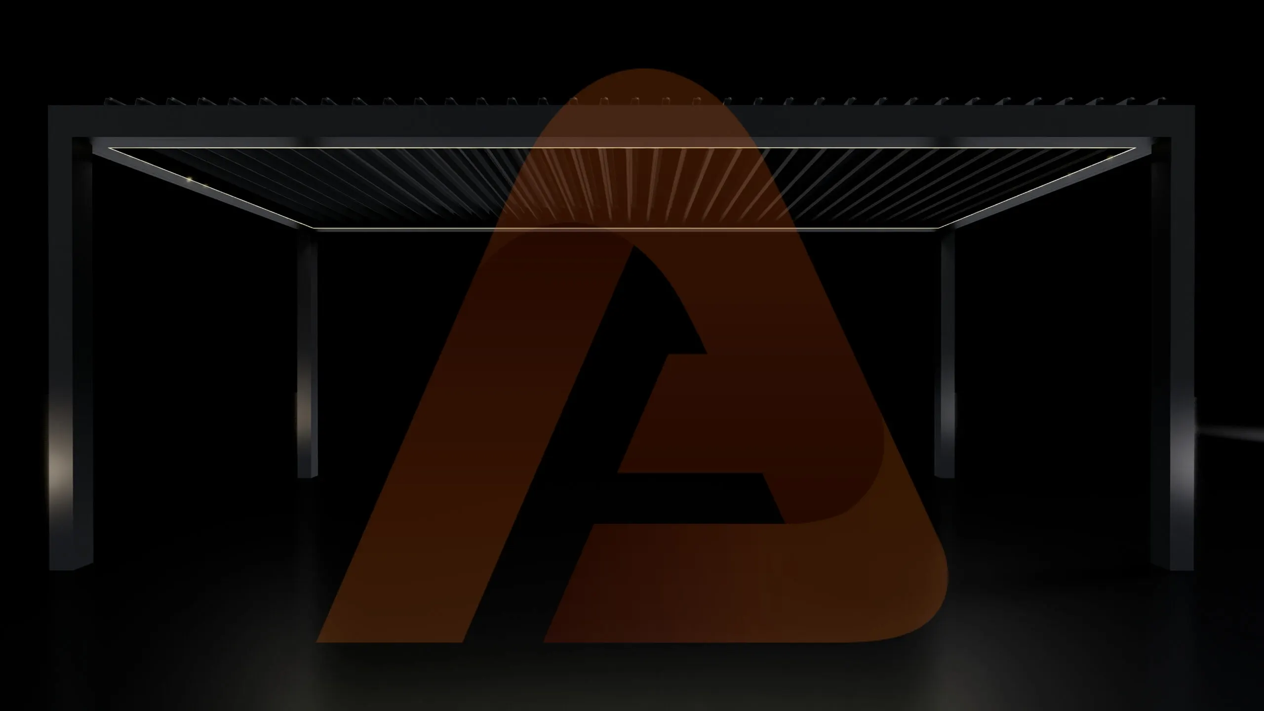 Automatic louver architectural render