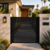 Alu 20 DIY Pedestrian Gate 6x6 ft Black (With Background) v2