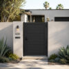 Alu 60 T&G DIY Pedestrian Gate 4x6 ft Black (With Background)