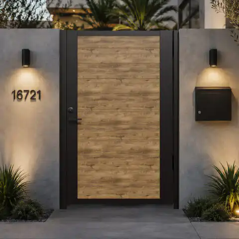 Alu 60 T&G DIY Pedestrian Gate 4x6 ft Ipe (With Background)