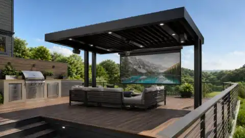 Cantilever 12 x 16 ft Automatic Louver