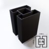 2 way post 11ft Black