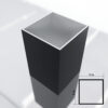 3x3 Square Post Black