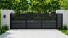 ALU 20 Horizontal GAP 38 Black 18X6 ft. Heav Duty Sliding Gate BL v2