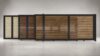 ALU 40 Horizontal GAP 38 Wood Grain 12X6 ft. Heav Duty Sliding Gate WG