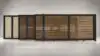 ALU 40 Horizontal GAP 38 Wood Grain 12X6 ft. Heav Duty Sliding Gate WG