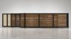 ALU 40 Horizontal GAP 38 Wood Grain 18X6 ft. Heav Duty Sliding Gate WG