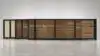 ALU 40 Horizontal GAP 38 Wood Grain 18X6 ft. Heav Duty Sliding Gate WG