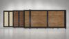 ALU 50 T&G Horizontal NO GAP Wood Grain 12x6 ft. Heavy Duty Sliding Gate WG Ipe